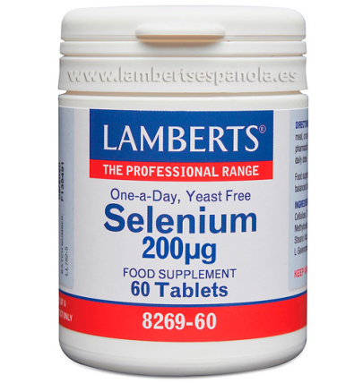 Selenio 200mcg 60 Tabletas - Lamberts