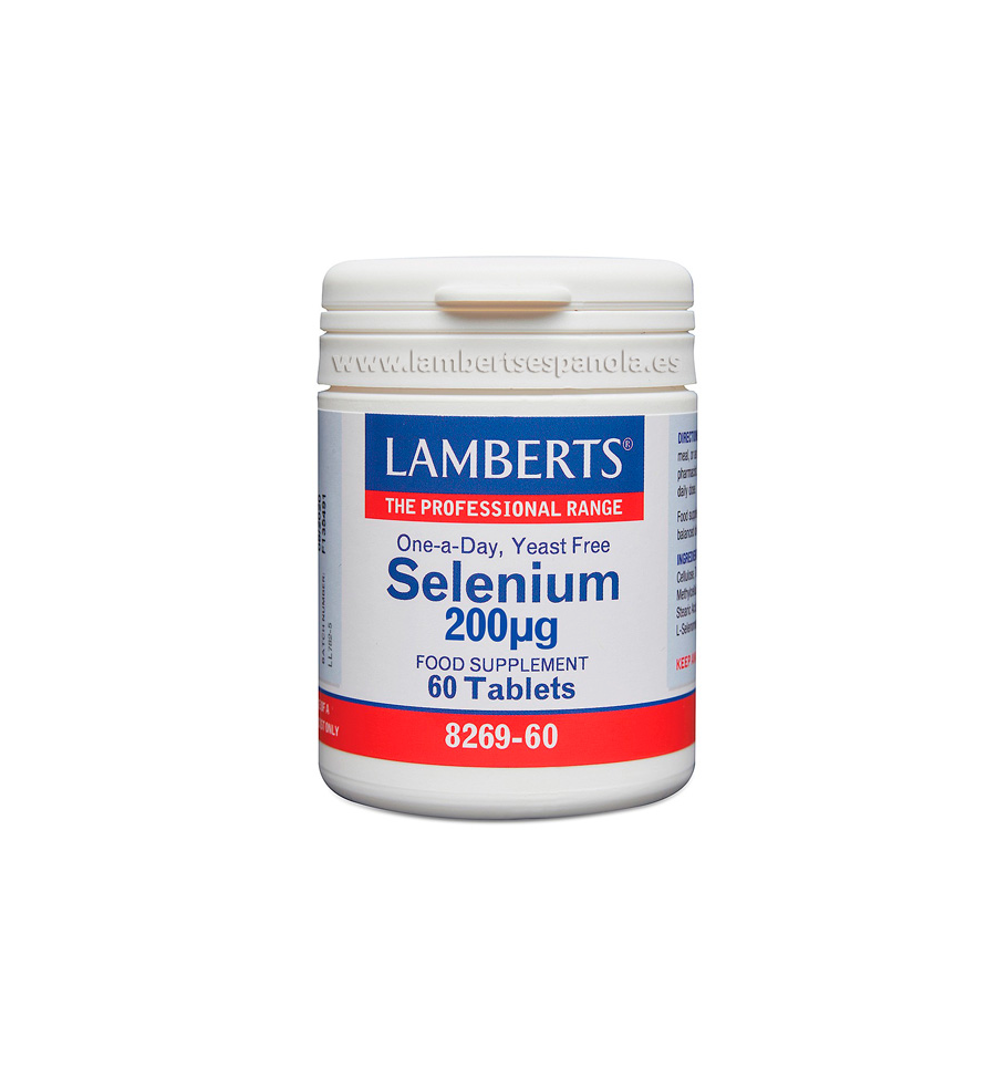 Selenio 200mcg 60 Tabletas - Lamberts