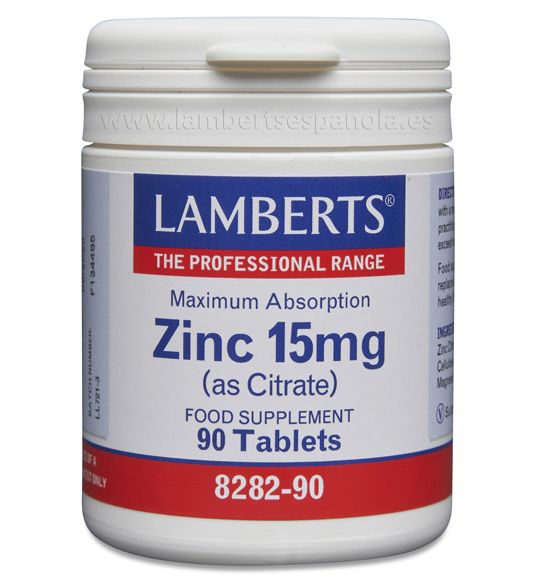 Zinc 15mg 90 Tabletas - Lamberts