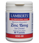 Zinc 15mg 90 Tabletas - Lamberts