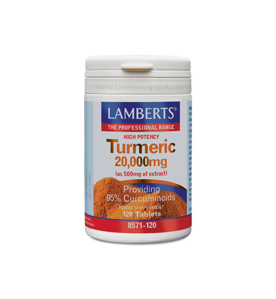 Cúrcuma o Turmeric 120 Tabletas - Lamberts