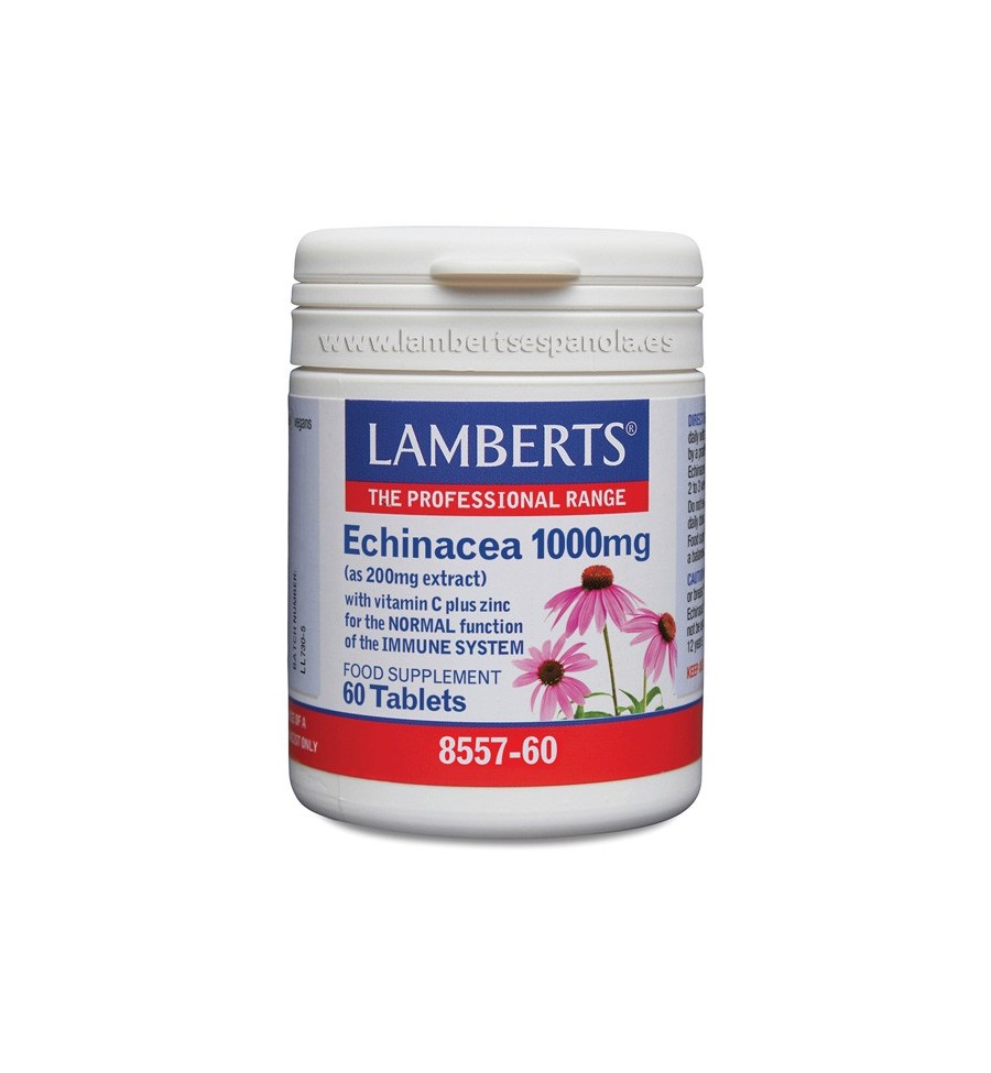 Equinácea más Vitamina C y Zinc 60 Tabletas - Lamberts