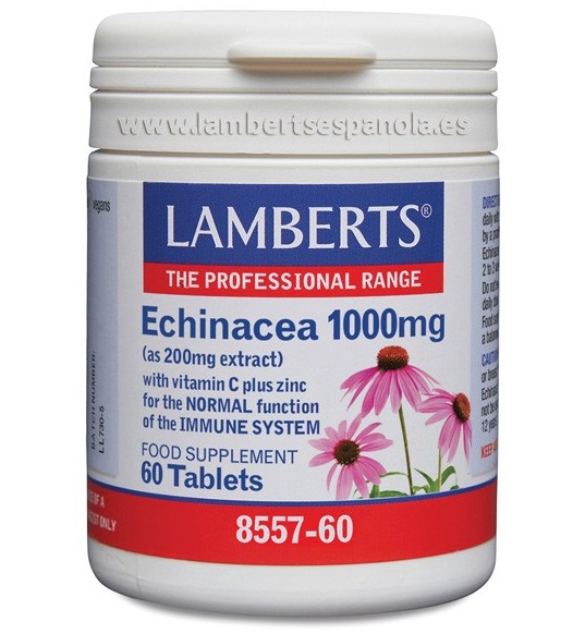 Equinácea más Vitamina C y Zinc - Lamberts