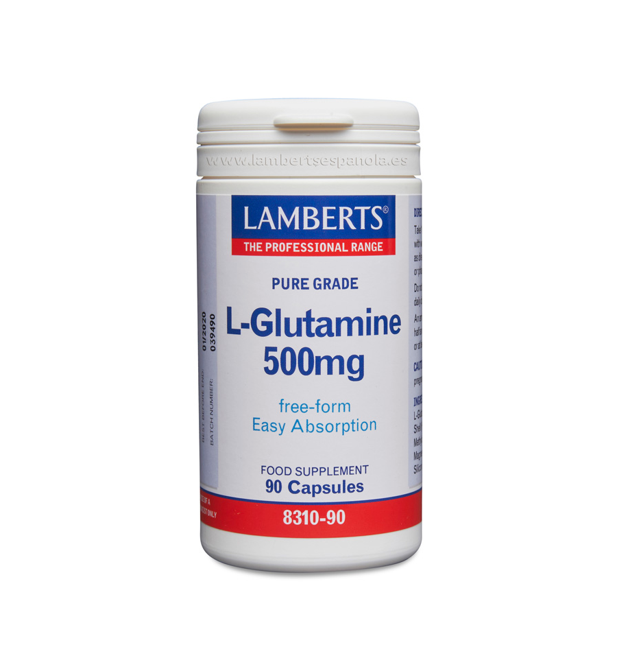 L-Glutamina 500mg 90 Cápsulas - Lamberts