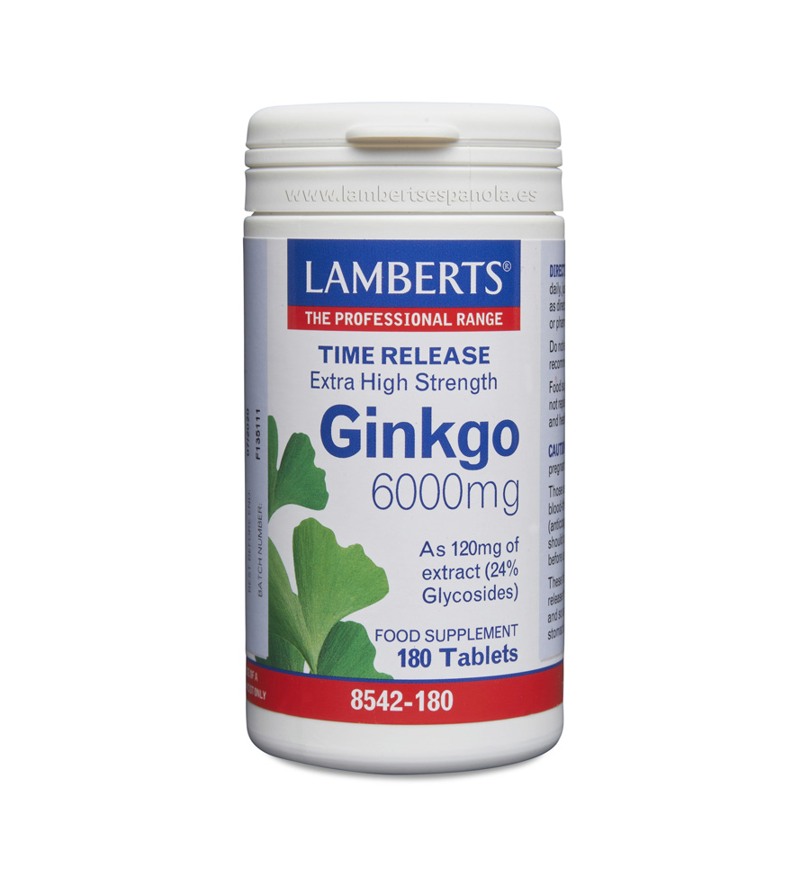 Ginkgo 180 Tabletas - Lamberts