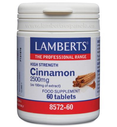 Cinamon 2500mg 60 Tabletas - Lamberts