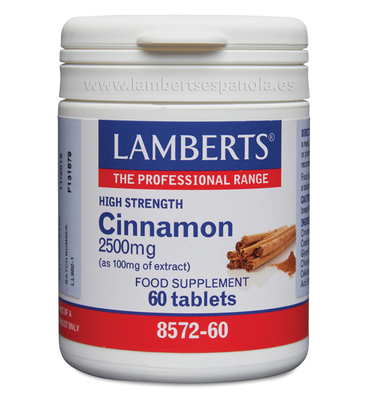 Cinamon 2500mg 60 Tabletas - Lamberts