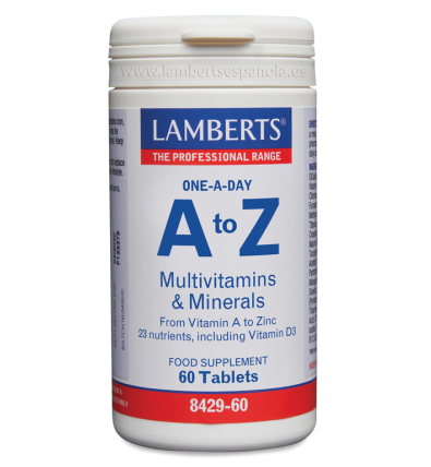 A-Z Multivitamins & Minerals 60 Cápsulas - Lamberts