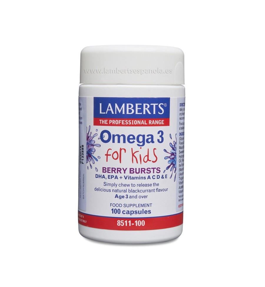 Omega 3 para niños 100 Cápsulas - Lamberts