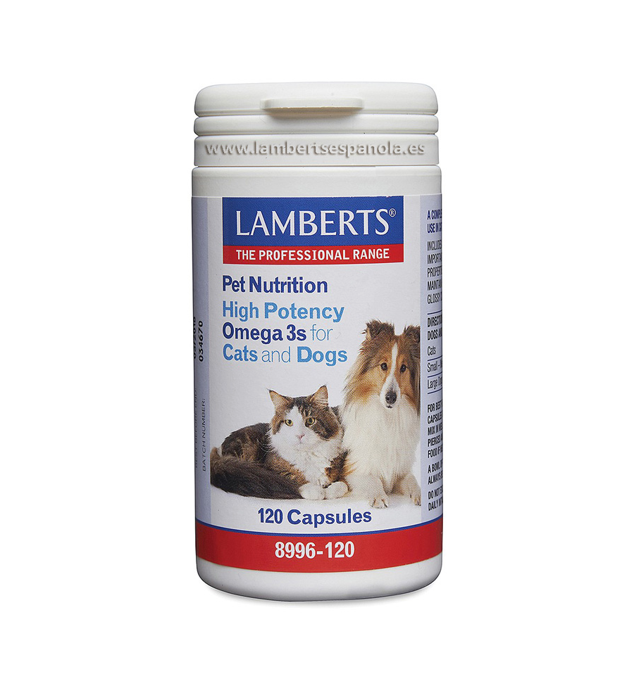 Omega 3 para Gatos y Perros 120 Cápsulas - Lamberts