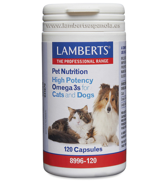 Omega 3 para Gatos y Perros 120 Cápsulas - Lamberts