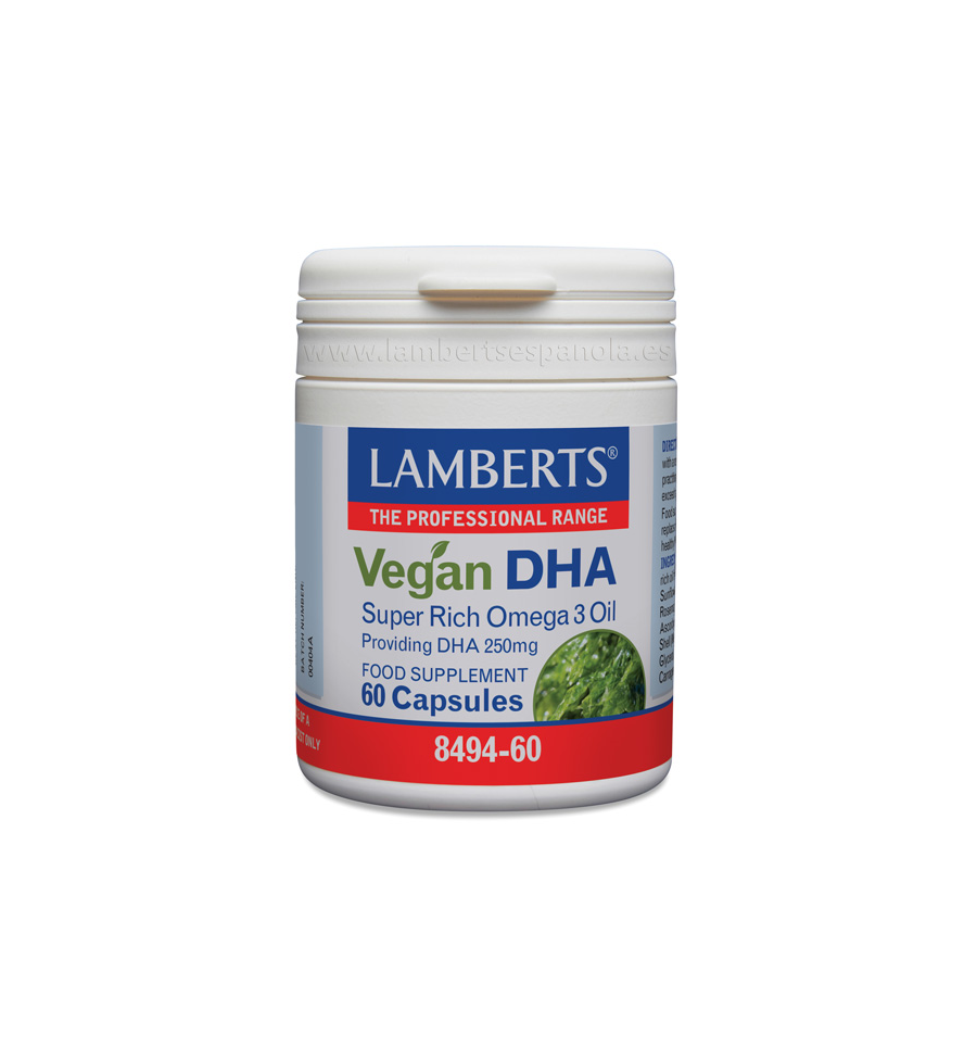 DHA Vegano 250mg 60 Cápsulas - Lamberts