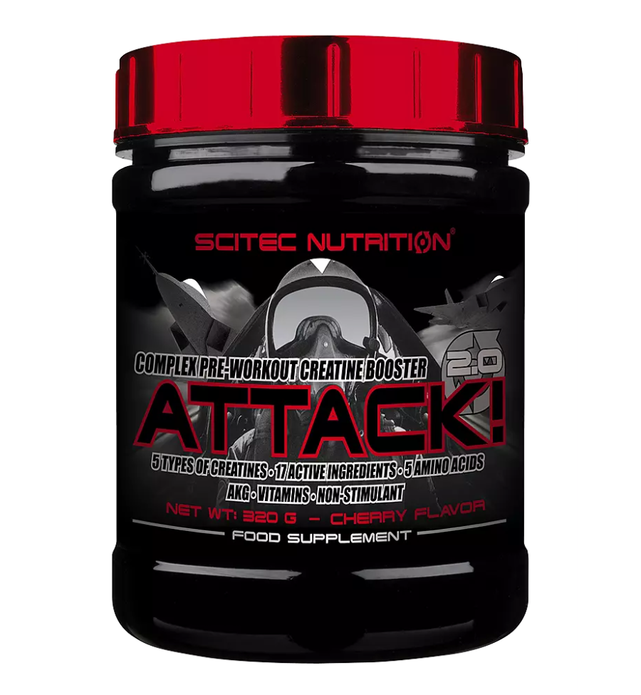 Attack! 2.0 Cereza 320g - Scitec Nutrition