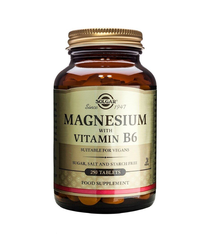 Magnesio con Vitamina B6 250 Comprimidos - Solgar