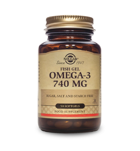 Fish Gel Omega-3 - 50 Cápsulas Blandas - Solgar