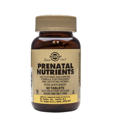 Nutrientes Prenatales 60 Comprimidos - Solgar