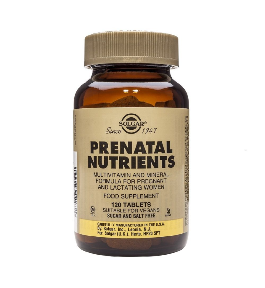 Nutrientes Prenatales 120 Comprimidos - Solgar