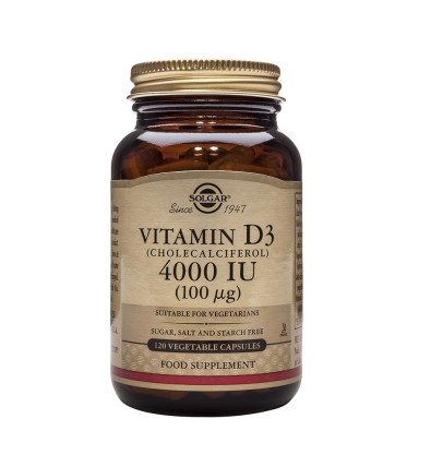 Vitamina D3 4000UI 120 VegCaps - Solgar