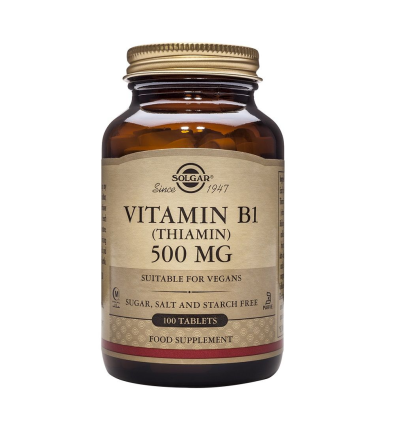 Vitamina B1 - 500mg 100 Comprimidos - Solgar