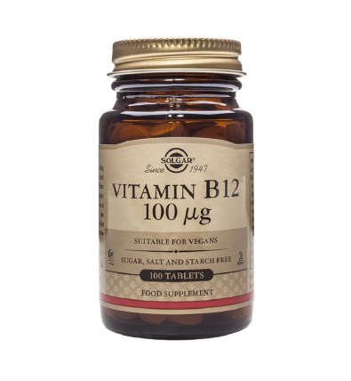 Vitamina B12 100μg 100 Comprimidos - Solgar