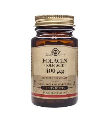 Folacín 400μg 100 Comprimidos - Solgar