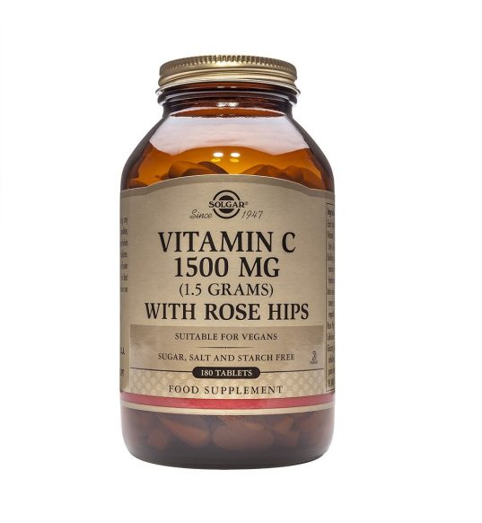 Rose Hips C 1500mg 180 Comprimidos - Solgar