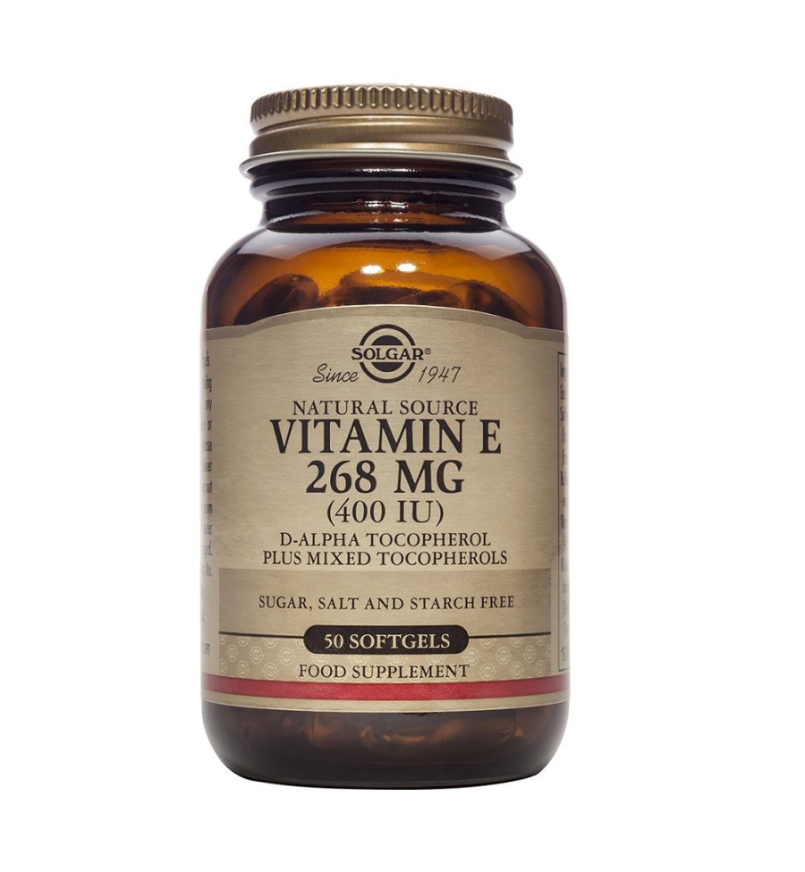 Vitamina E 268mg 50 Cápsulas Blandas - Solgar