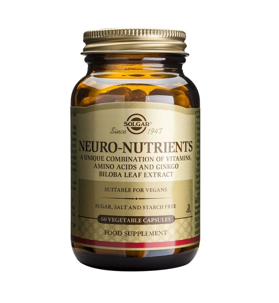 Neuro Nutrientes 60 Cápsulas Vegetales - Solgar