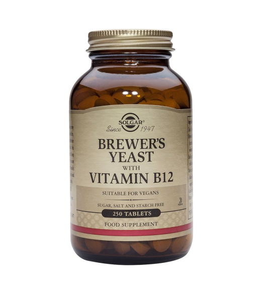 Levadura de Cerveza con Vitamina B12 250 Comprimidos - Solgar