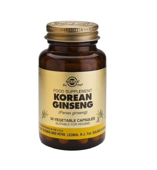 Ginseng coreano 50 Cápsulas Vegetales - Solgar