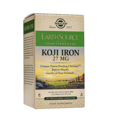 Earth Source Koji Iron 30 VegCaps - Solgar