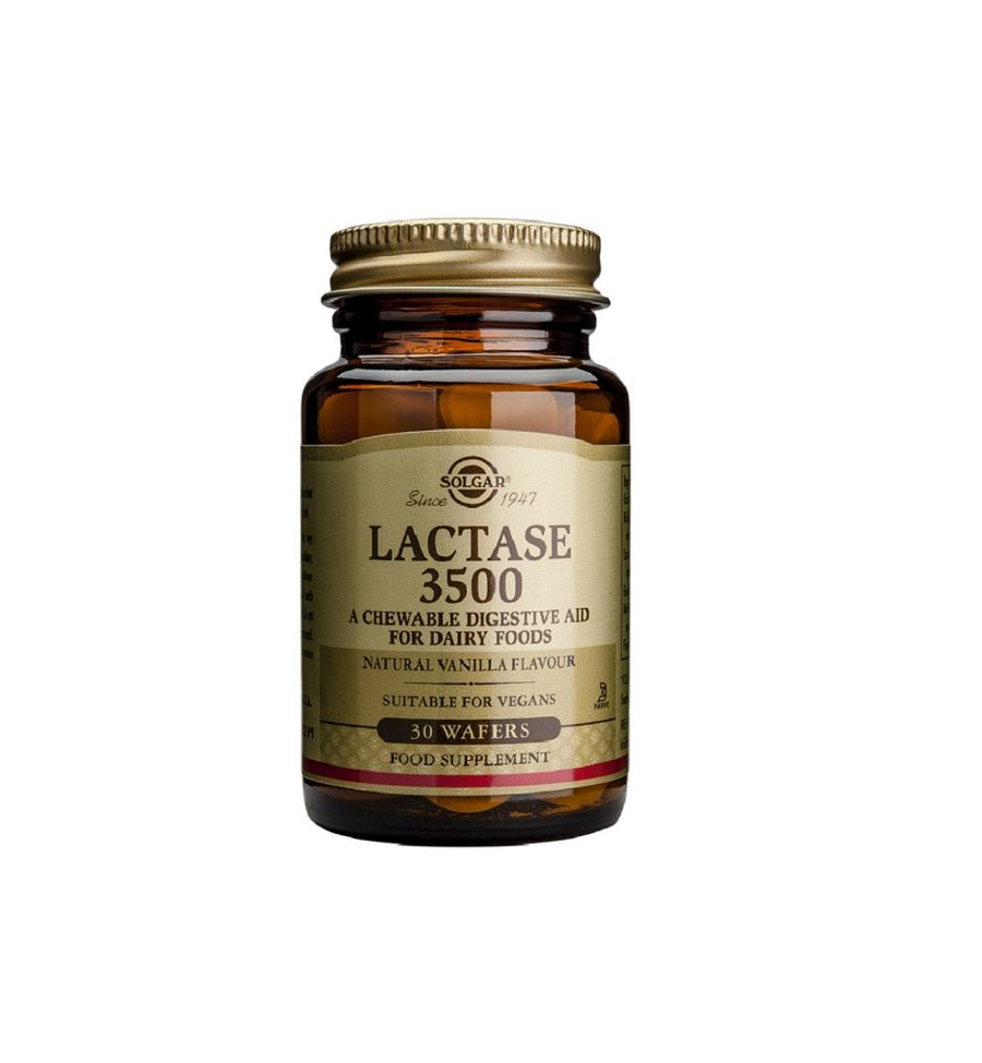 Lactasa 3500 30 Comprimidos Masticables - Solgar