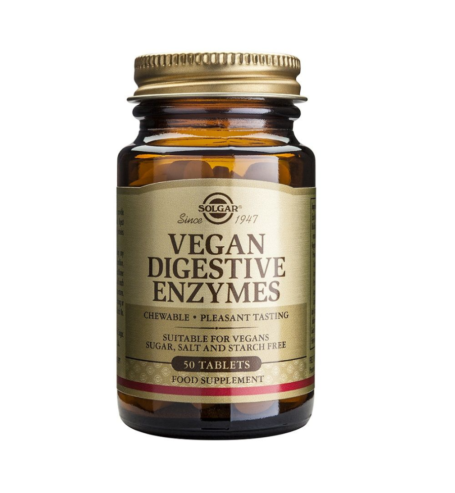 Vegan Enzimas Digestivas 50 Comprimidos - Solgar