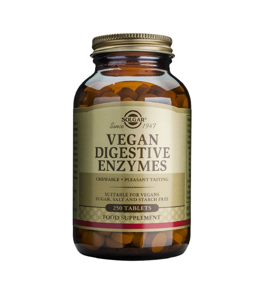 Vegan Enzimas Digestivas 250 Comprimidos - Solgar