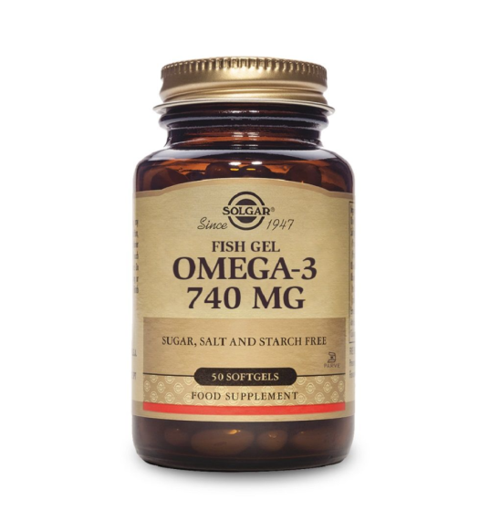 Fish Gel Omega-3 - 50 Cápsulas Blandas - Solgar