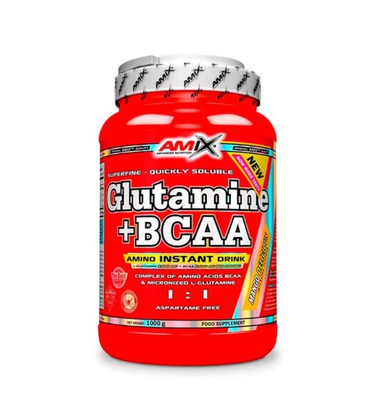 Glutamina + BCAA Powder 1000gr de Amix Nutrition