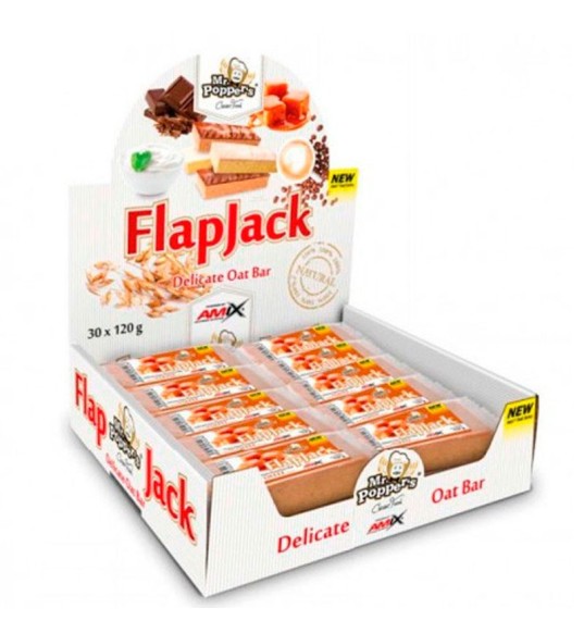 Flapjack Oat Bar Mr Poppers 30x120gr - Amix