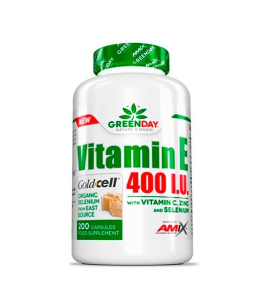 Vitamin E 400 I.U. LIFE+ 200 cápsulas de Amix Nutrition