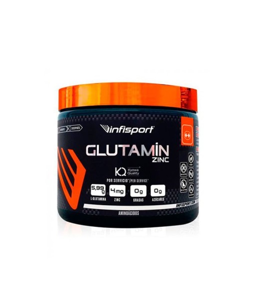 Glutamina + Zinc 300gr de Infisport