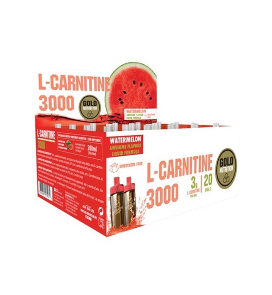 L-Carnitina 3000 mg 20 viales x 10 ml de Gold Nutrition