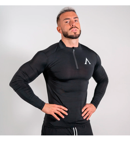 Long Tech T-Shirt - Black de Agongym