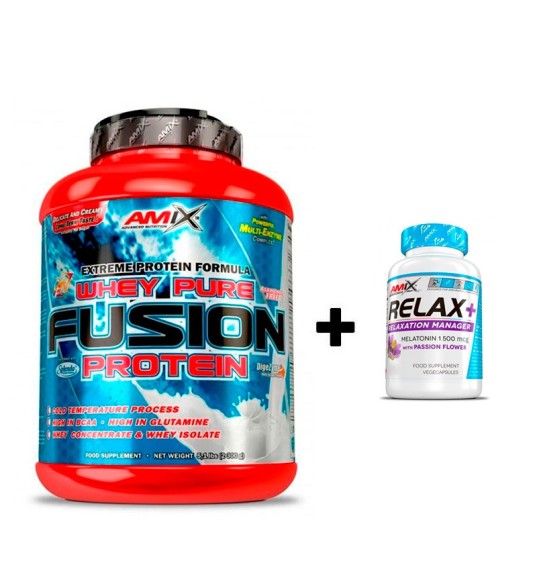 Whey Pro Fusion Amix 2270gr + REGALO Relax 30 cápsulas