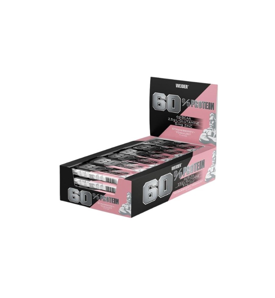 60% Protein Bar Caja 24X45gr - Weider