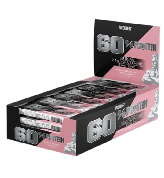 60% Protein Bar Caja 24X45gr - Weider