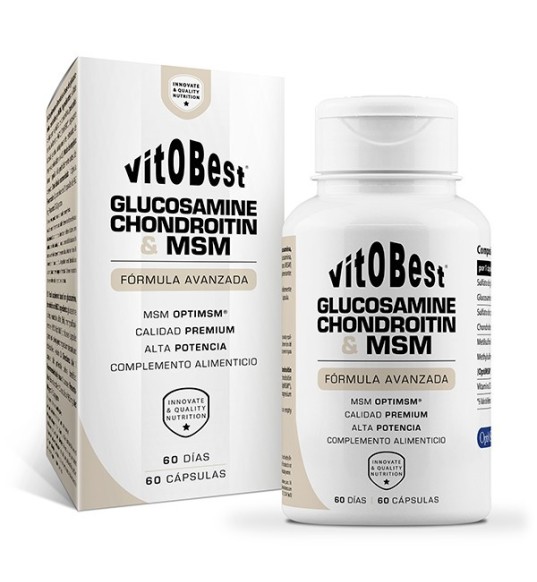 Glucosamine, Chondroitin & MSM 60 Cápsulas - VitoBest