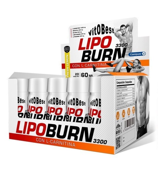 LipoBurn 3300 20 Viales 60ml - VitoBest