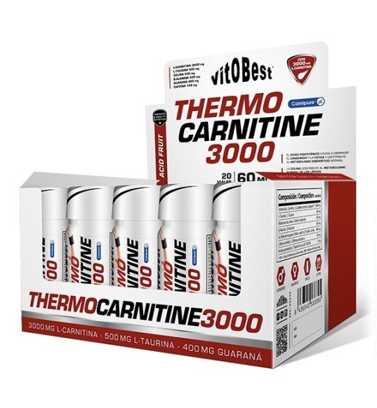 ThermoCarnitine 3000 20 Viales 60ml - VitoBest