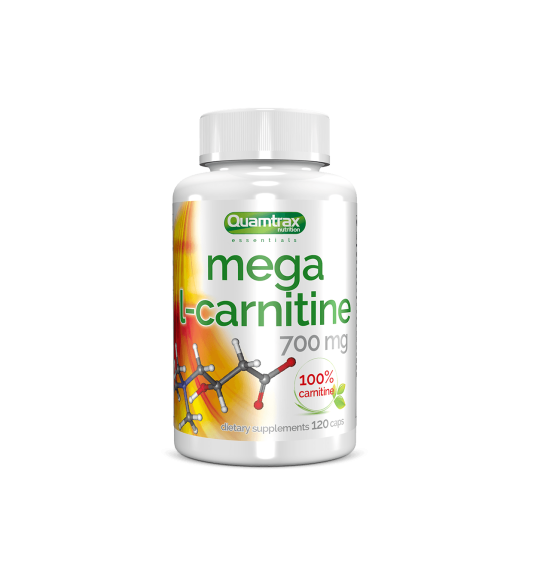 Mega L-Carnitina 120 Cápsulas 700mg  -  Quamtrax