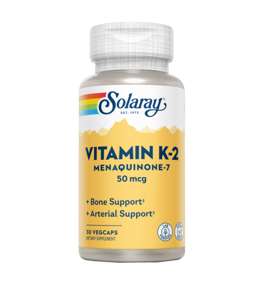 Vitamin K2 Menaquinone-7 30 Vegecaps -  Solaray