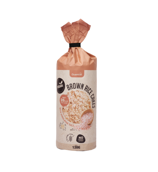 Brown Rice Cakes With Himalayan Salt 120gr - Quamtrax